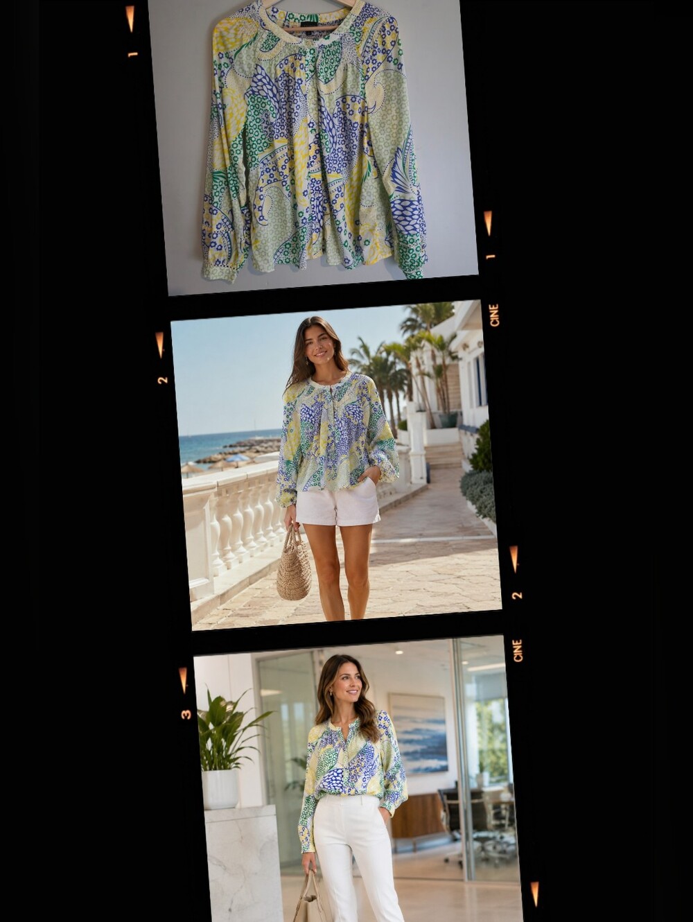 Talbots Large P 100% Cotton Floral Paisley Smocked Blouse Coastal Resort Top